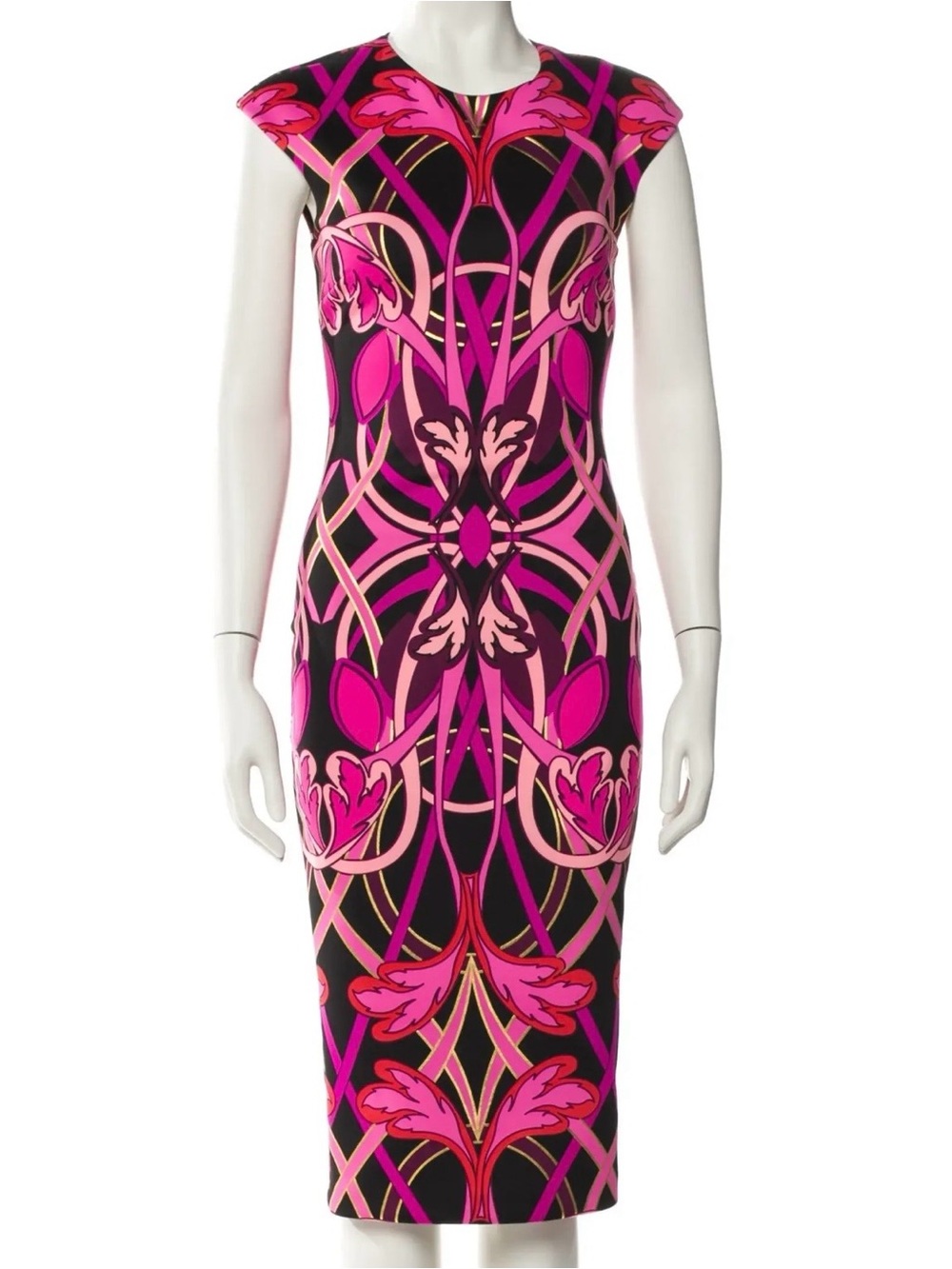 TED BAKER “Anta” Wiggle Dress Gatsby Style Geometric Jewel Print